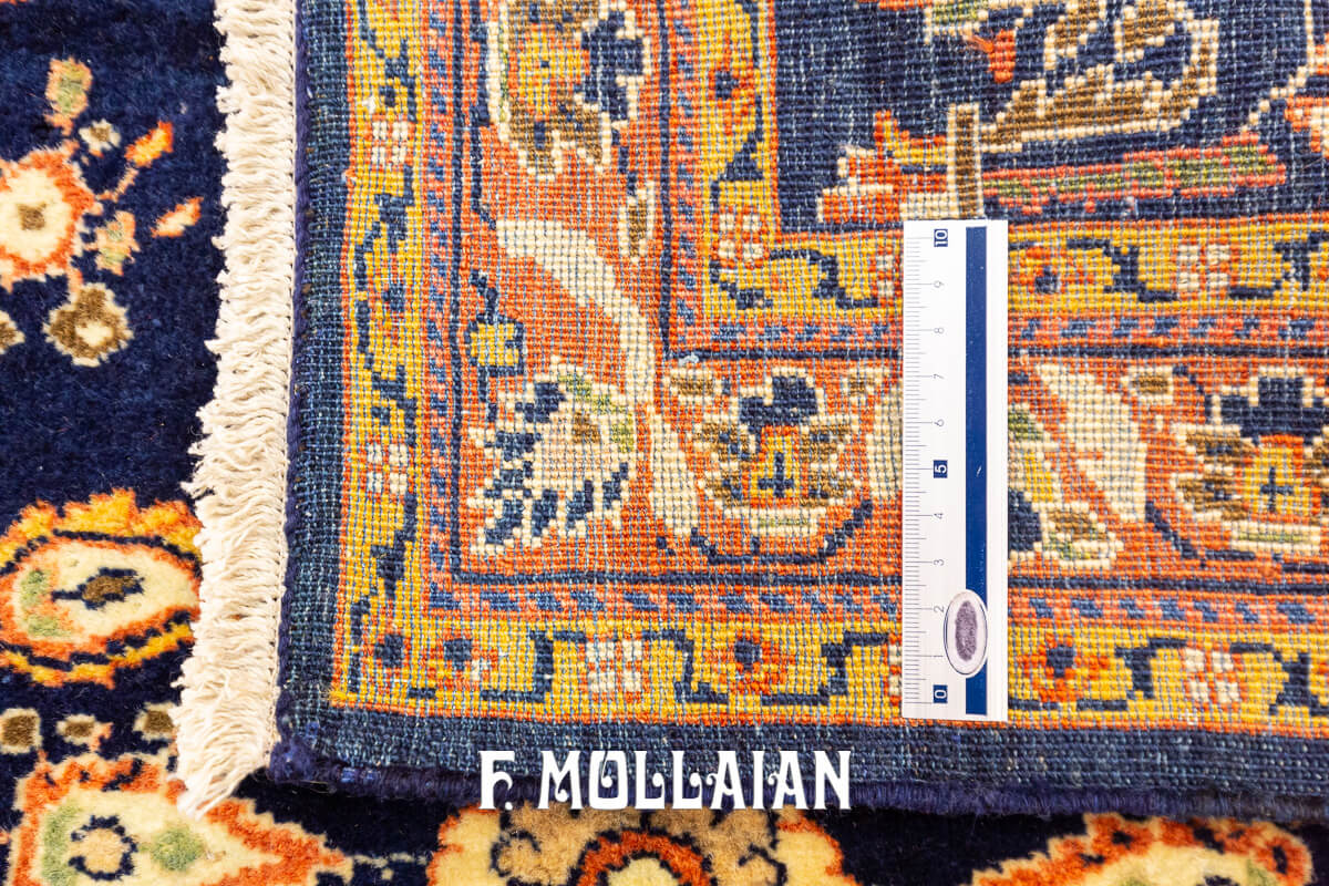 Antique Rug Sarouk Mohageran Deep Blue n°:488797